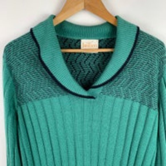 Jantzen Vintage 40’s 50’s wool shawl collar sweater made in the USA gold label